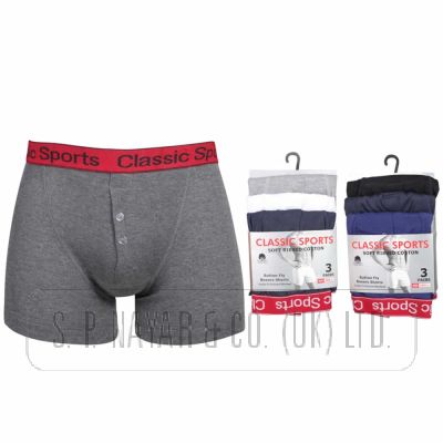 ELASTICATED RED BAND BOXER SHORTS